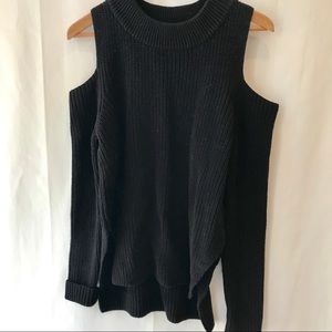 French Connection cut out sweater and hi-lo waist